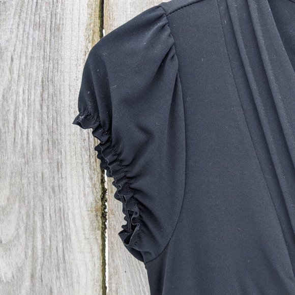 Merona Black Stretch Knit Knee-Length Dress - Picture 5 of 13